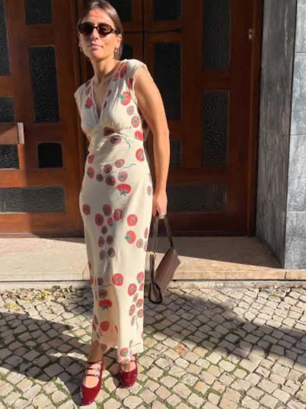 NWT • VRG GRL lower bias cut maxi dress in Roma 🍅